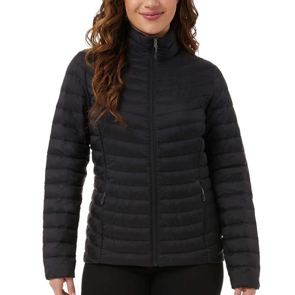 Black - 32 Degrees Ladies' Down Jacket - Picture 1 of 7